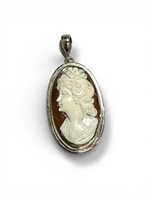 Anhänger Mandile 1922 Dame Cammei  in Silber Conchiglia 2MCICM210